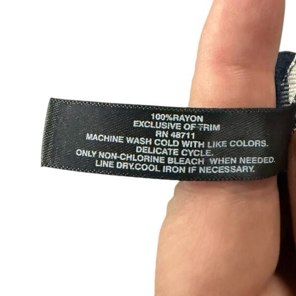 Massini Pull Over Blouse Size 3X in Blue, White, Pink - Picture 8 of 9